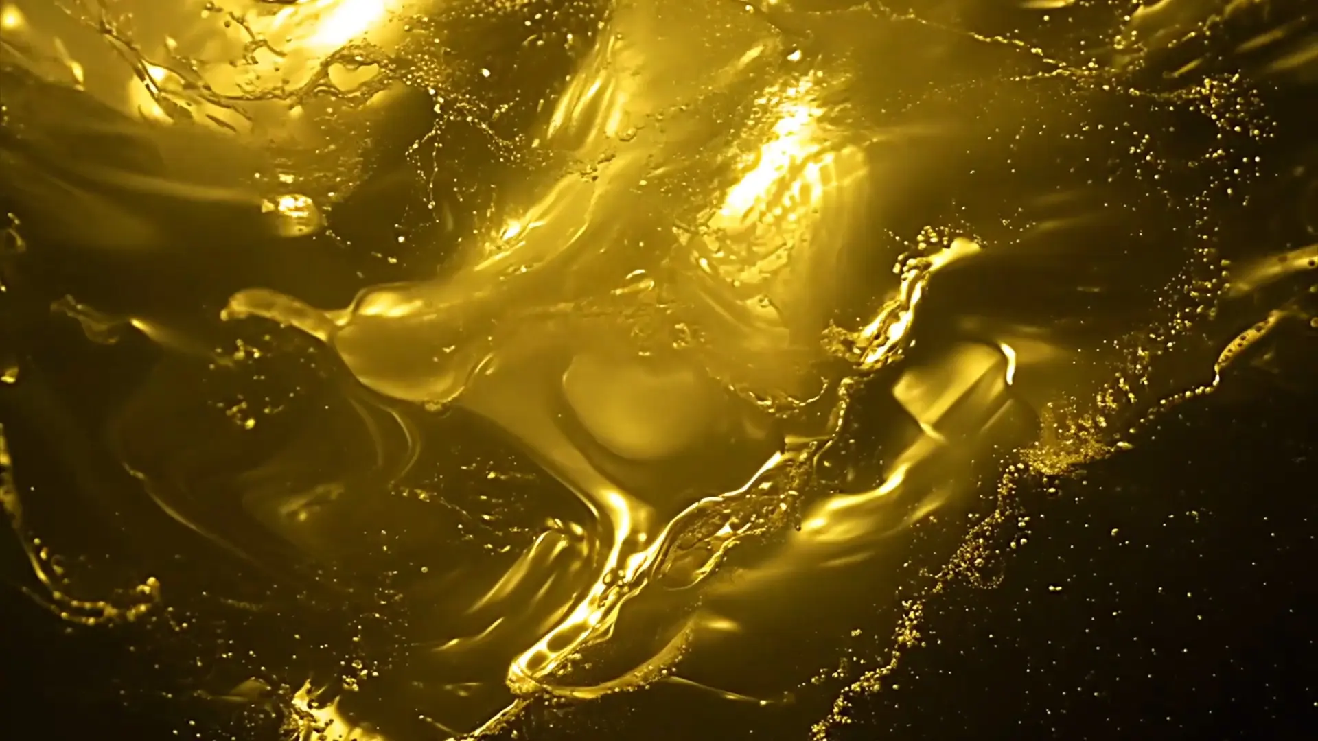 Rich Metallic Golden Liquid Background for Animation Projects